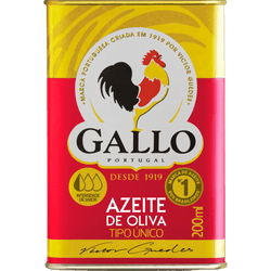 AZEITE OLIVA GALLO LT 200ML TIPO UNICO